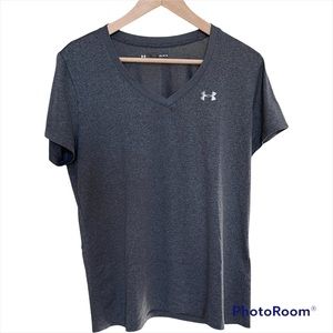 Under Armour Heat Gear Shirt Gray Size Large